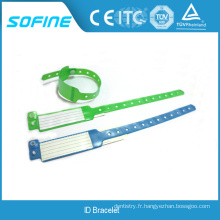 Hot Sale Disposable Insert PVC Hospital Patient ID Bracelets